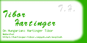 tibor hartinger business card